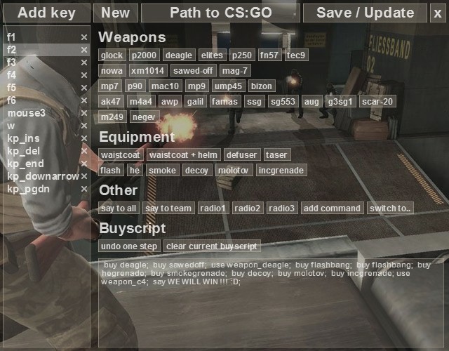 Скрипт для покупки оружия CS GO